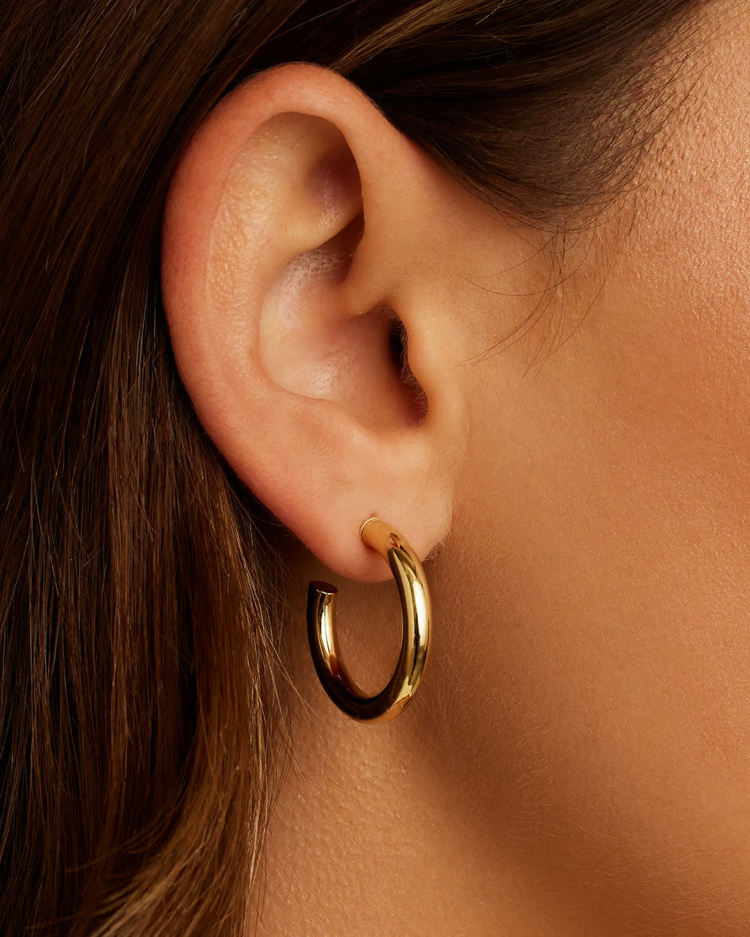 Gold Small Carter Hoops