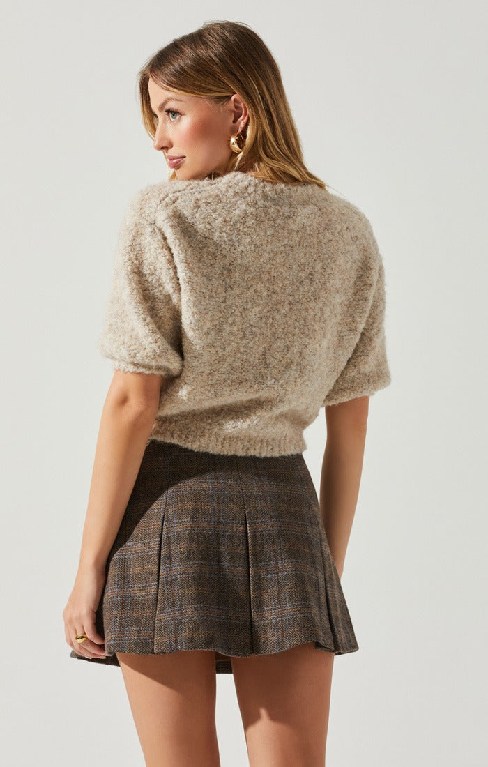 Oatmeal Cropped Collete Sweater