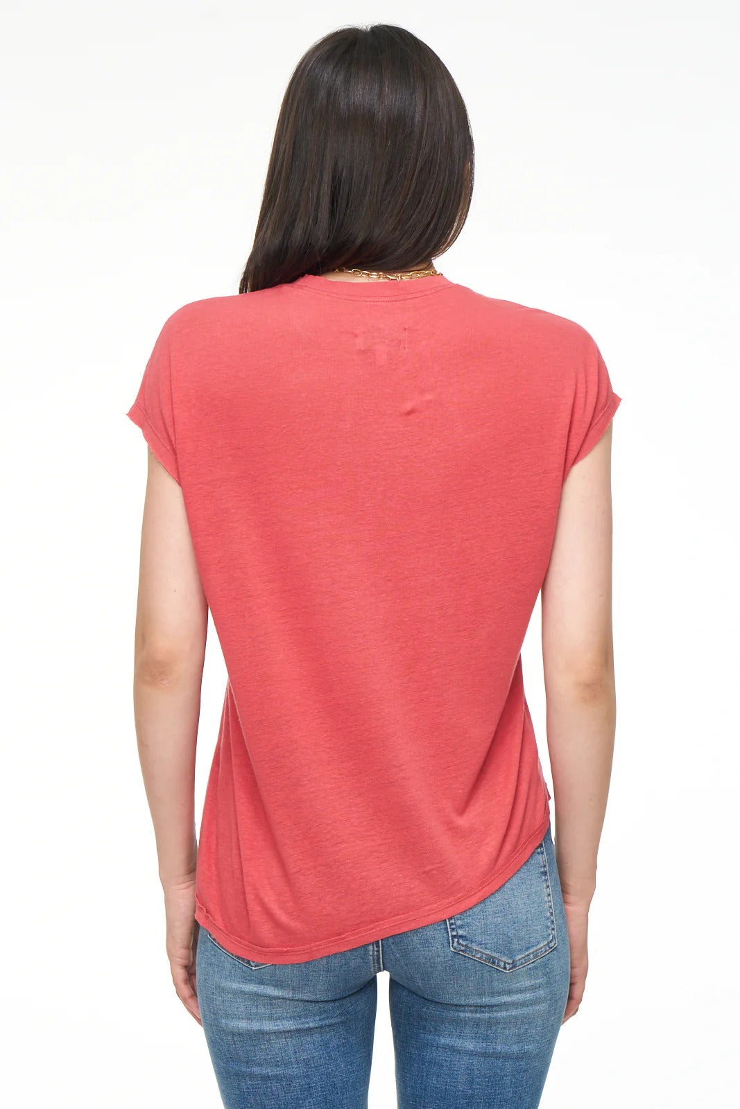 Strawberry Asymmetric Alma T-Shirt