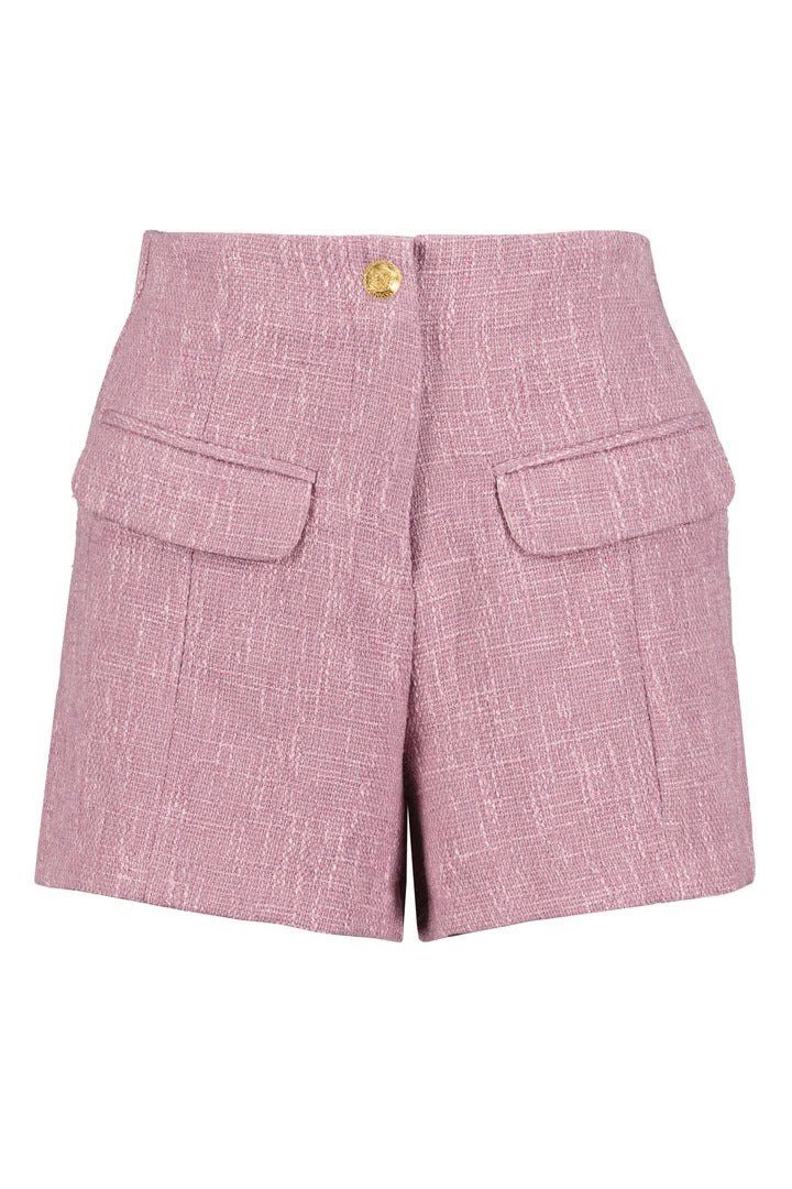 Violet Tweed Shorts